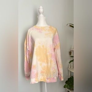 Wildfox oversized tie die sweatshirt women’s size medium
